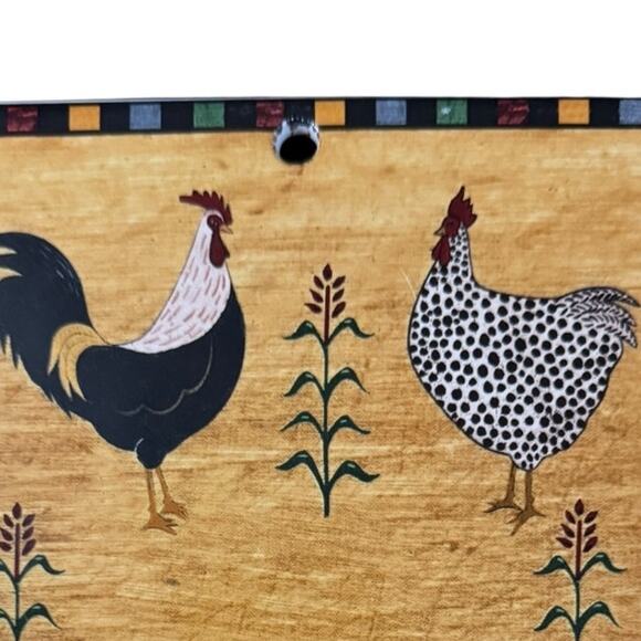 Vintage Warren Kimble Country Quartet Rooster & Hen Trivet Rustic Folk Art Decor - Picture 2 of 4